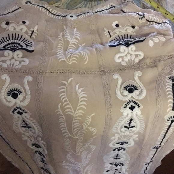New Anthropologie Embroidered Slip Dress Maeve L - Picture 4 of 4